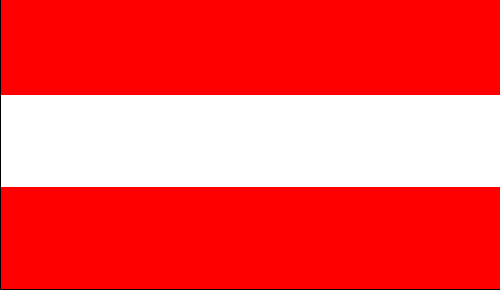 Österreich Flagge , österreichische Flagge , Österreich Fahne auf Nationalflaggen_de